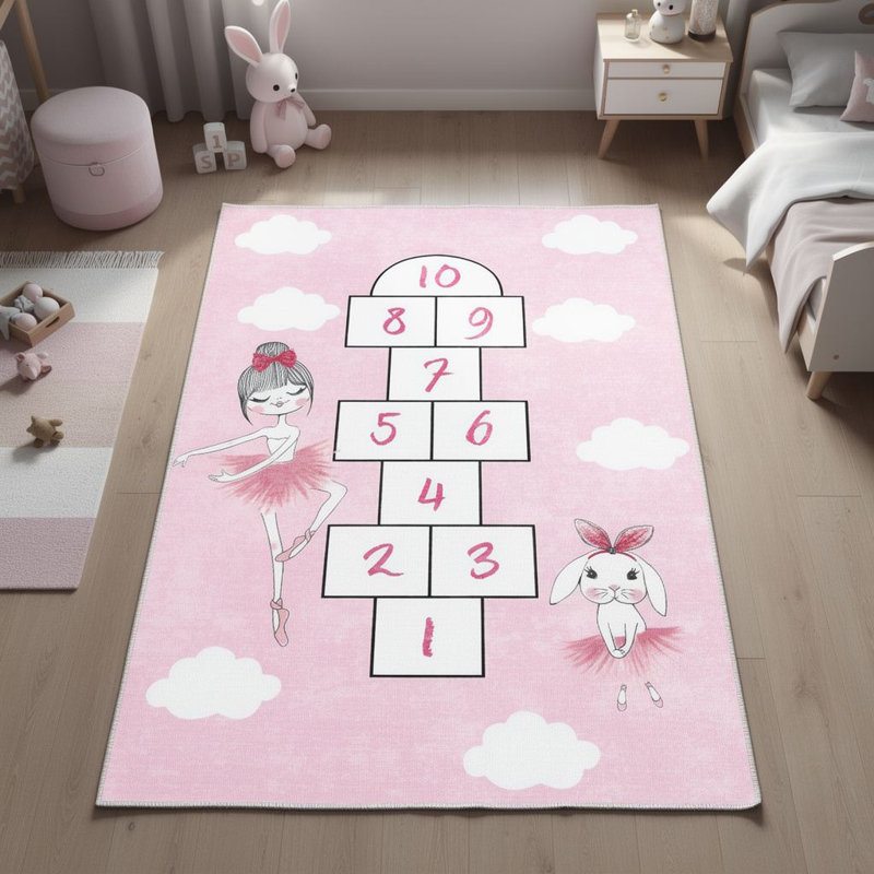 Antibacterial Hall Carpet, 39.4 x 59.1 inches | 100% Polyester, 0.4 in Pile Height, Non-Slip PVC Felt Dot Underside | Machine Washable, 3D Digital Printing, Durable & Stylish for Modern Home Décor