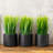 7.87'' Faux Grass in Cement Pot-778101472
