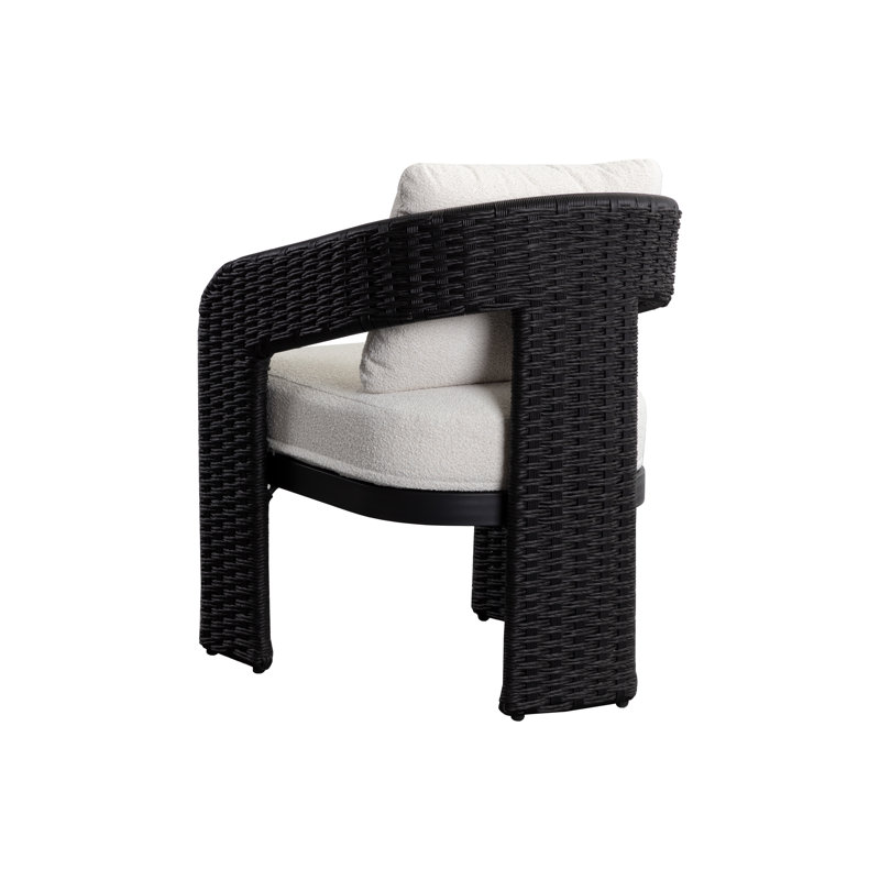 Outdoor Dining Armchair, Black