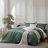 MooMee Duvet Cover Set Silky Sateen Look Luxury Sheen Zipper Closure & 8 Interior Ties 100% Long-Staple Cotton 600TC -106891956-105272388