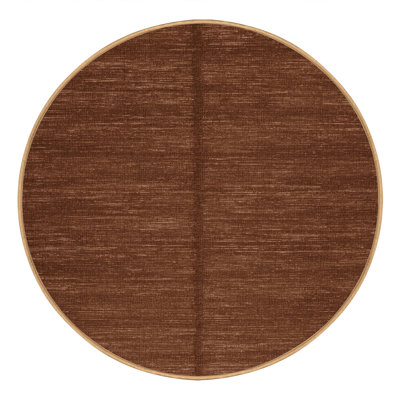 Tapis brun uni lavable à la machine