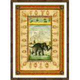 Elephant At Play In Landscape Giclee Print by Soicher Marin Archives