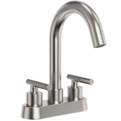 Centerset Bathroom Faucet with Drain Assembly, 2-Handle Bathroom Sink Faucet 