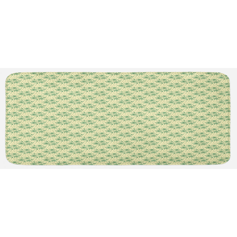 Tapis de cuisine à feuilles