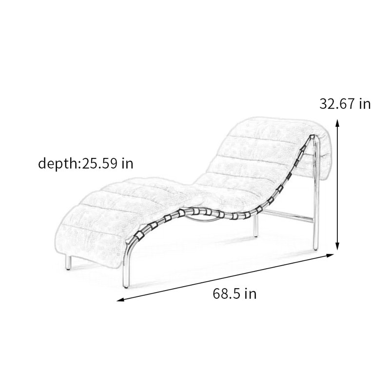 Chaise rembourrée à personnalité italienne minimaliste