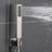 Brushed Nickel Shower Faucet Set Bathroom 16in Rain Shower Head Combo Handshower (Rough in-Valve)
