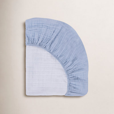 Dewdrop Muslin Crib Sheet