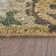 Wool Floral Area Rug in Green