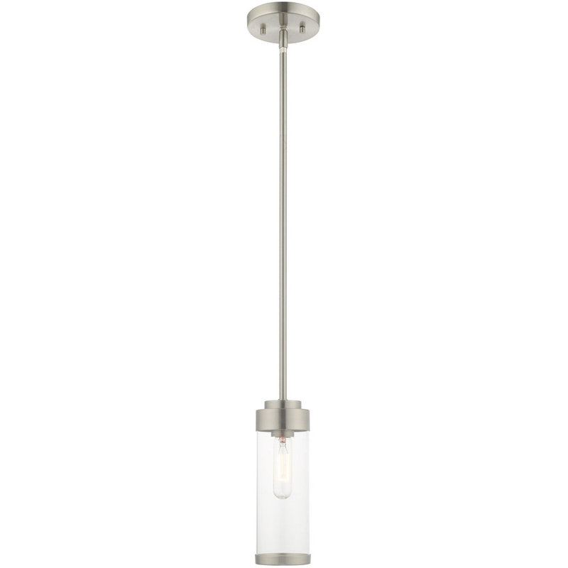 Luminaire suspendu cylindrique simple à 1 lumière Dache
