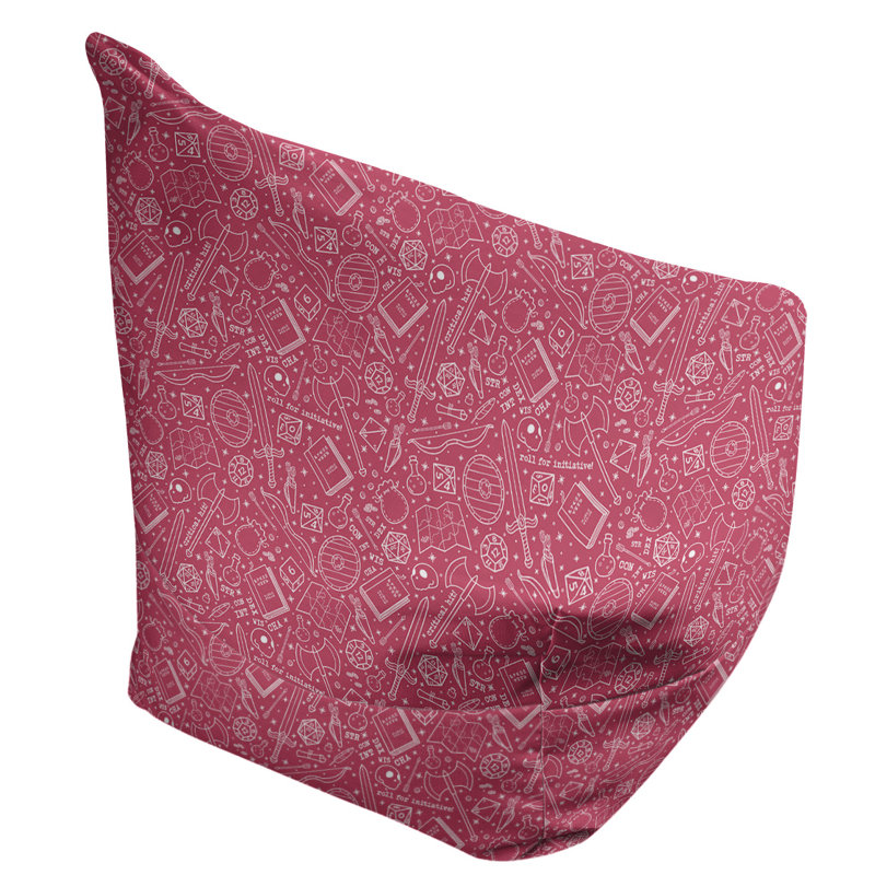 Sac de pois Leffel, H 86 po x L 27 po x P 43 po, Rembourrage poly, Rouge / blanc