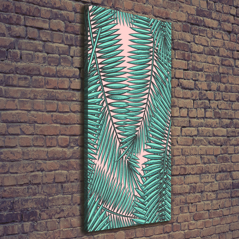 Leaves Of Palm - Wrapped Canvas Print