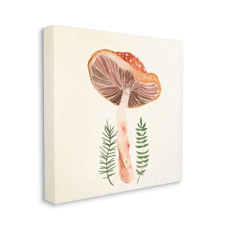 "Cottage champignon", art mural sur toile par Lucca Sheppard, L 36 po x H 36 po, Toile tendue