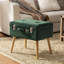 Tabouret de coiffeuse en bois massif Coleridge-841957945