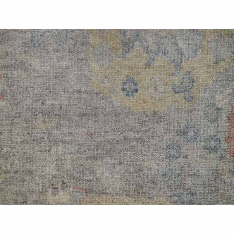 Tapis beige en laine noué à la main 2 pi x 3 pi 1 po avec motif Oushak 2EDA4DDB0D14430C9DE4D47FE205D1AA