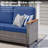 Wicker Patio Sofa With Cushions-645992234