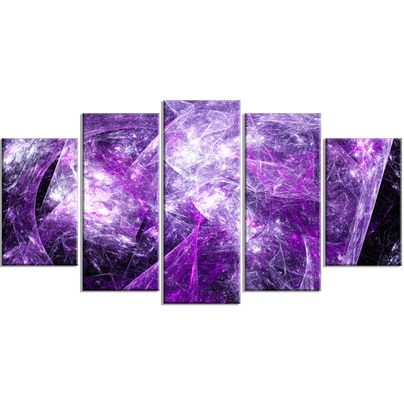 « mystic mauve fractal wallpaper », reproduction d’impression sur toile
