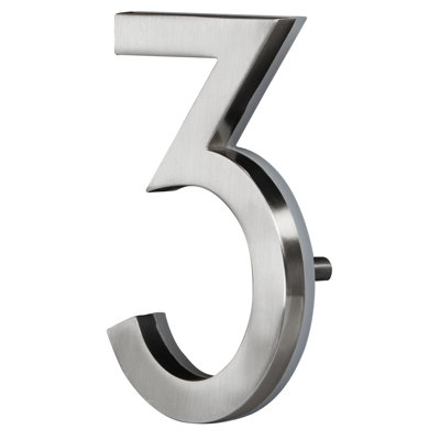 LED Backlit Illuminated Floating 5'' House Number