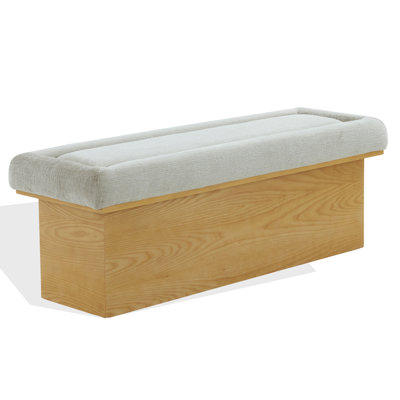 Banc en chenille et bois Trudy