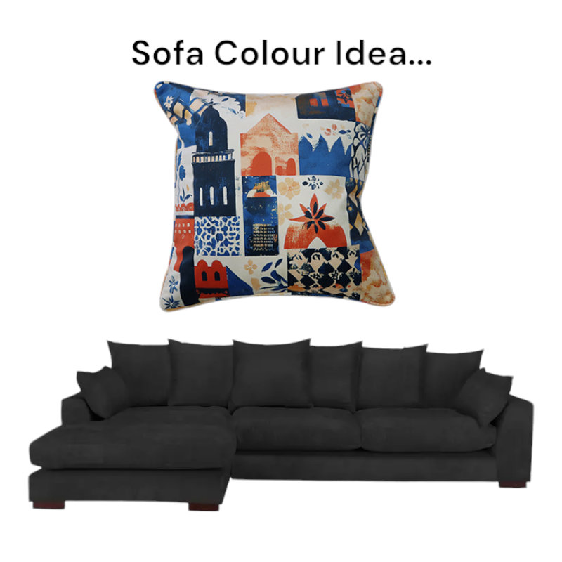Square Cushion, Multicolor Exotic Mosaic
