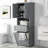70"H Freestanding Bathroom Cabinet With Tilt-Out Laundry Hamper And Multiple Storage System-418439241