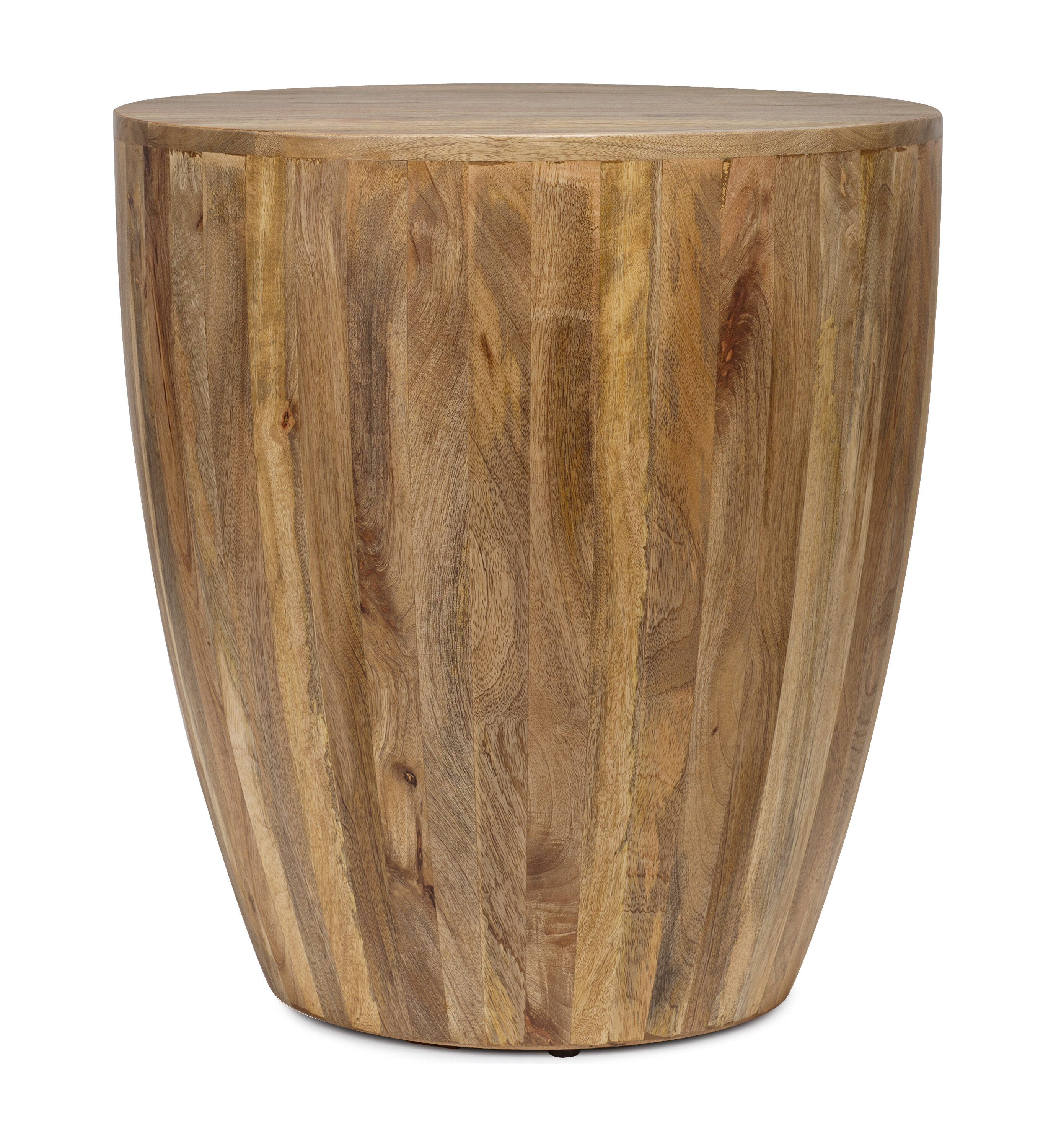 Monica drum end on sale table with storage