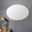 Bouganville Solid Wood Oval Wall Mirror