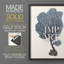 Indigo Reef IV, reproduction encadrée - bois massif-626343804-626343802