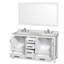 Sheffield 60" Double Bathroom Vanity Set with Mirror
