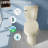 Bllo 21" Extra Tall Two-Piece Toilet 1.28 GPF Single Flush Elongated with Soft-Close Seat-111655543