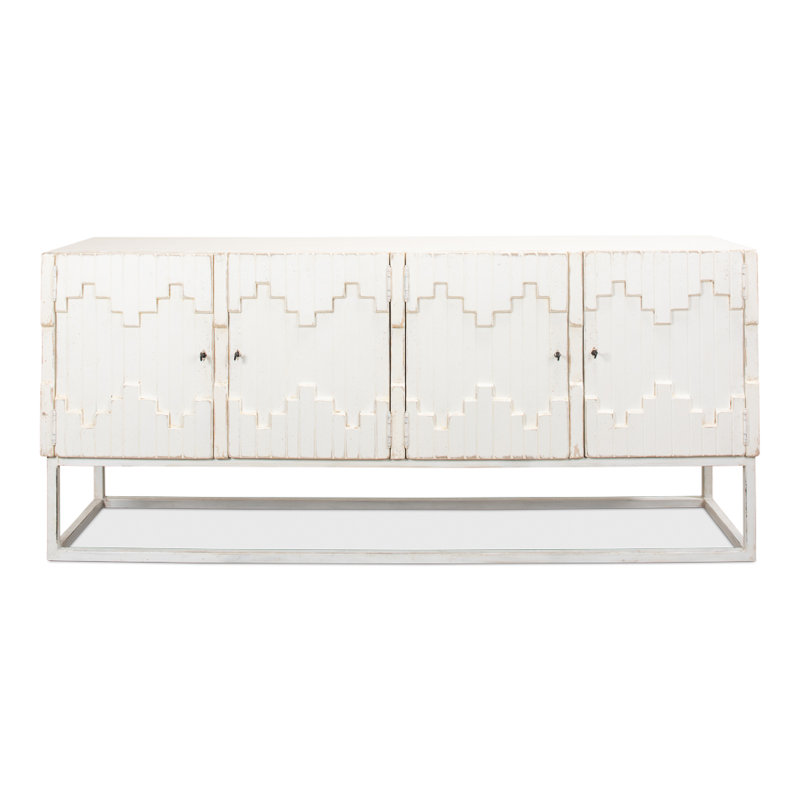 Aztec 80'' W Solid Wood Sideboard, White