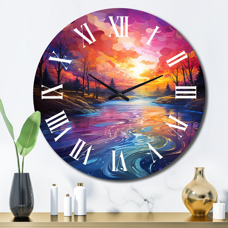 Dalery - Horloge murale abstraite, Grand