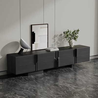 Meuble télé avec portes d'armoire uniques