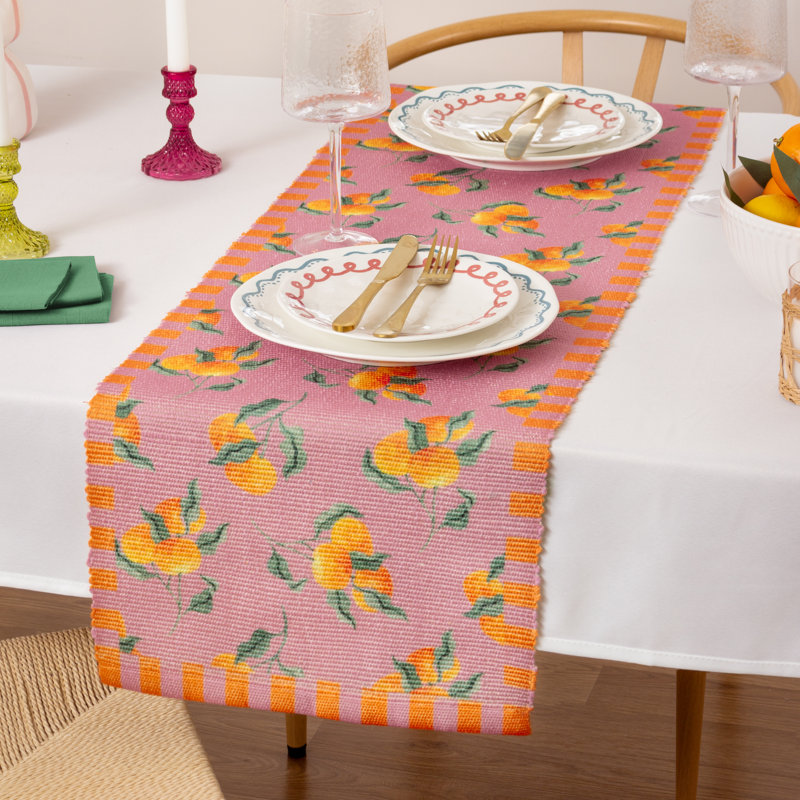 Orange Indoor/Outdoor Table Runner, 230" L x 2" W
