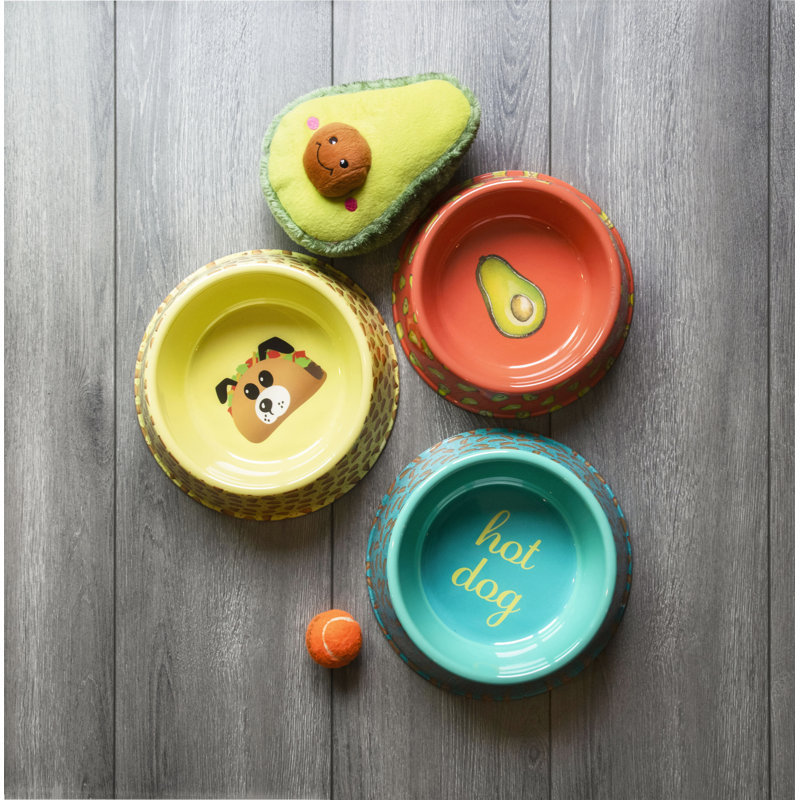 Bol amusant en mélamine avec avocat, Grand (6 tasses / 48 oz liquides), 2,8 po