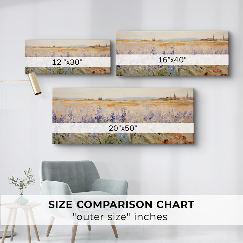 Botanical Series-CECXII- Toile tendue avec châssis - Prêt à accrocher, H 12 po x l 30 po