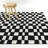 Kieffer Black Abstract Checkered Area Rug-1322194577
