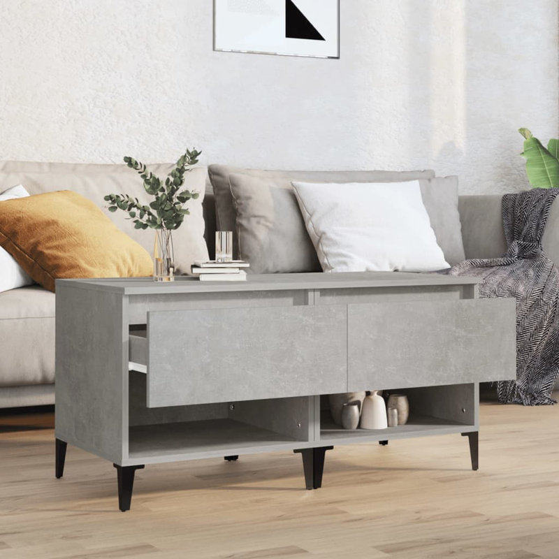 Leegan Side Table Set, Concrete Grey