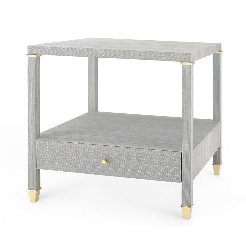 Pascal End Table, Slate Blue