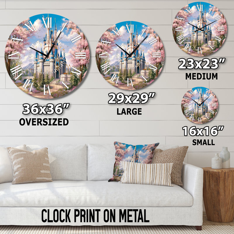 Horloge murale Enchantment Of Castles - Florida, Surdimensionné