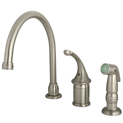 Georgian Single Handle Kitchen Faucet with Side Spray