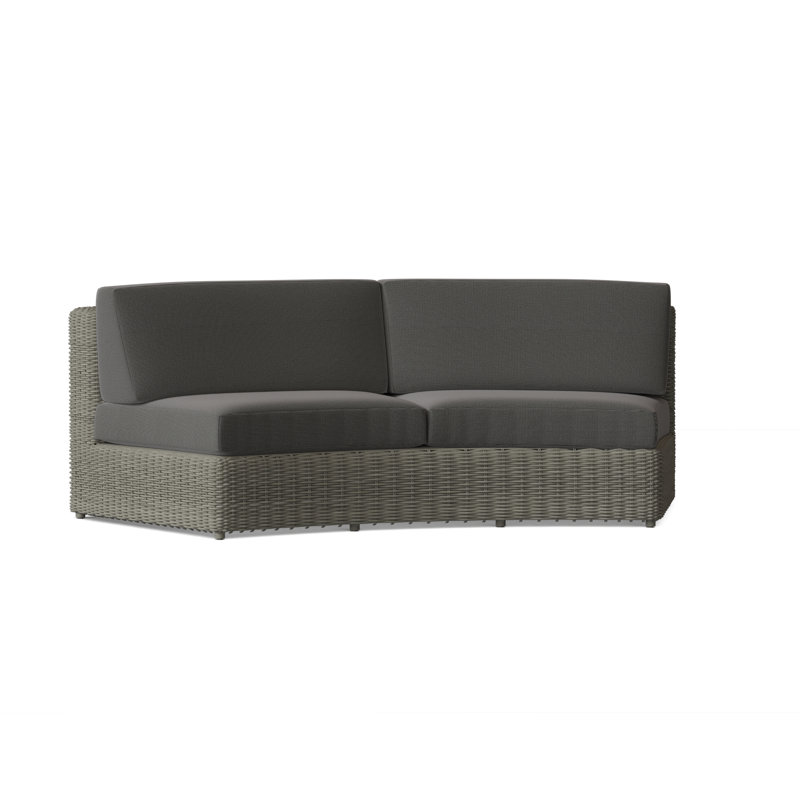 Sag Harbor Outdoor 2 - Seat Loveseat, Canvas Navy Sunbrella® Canvas, Sag Harbor Driftwood