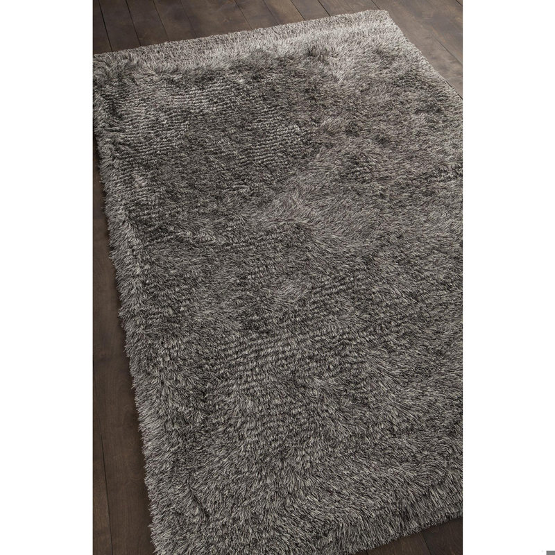 Tapis gris / noir Delaria, Rectangle 5 pi x 7 pi 6 po, Noir/gris
