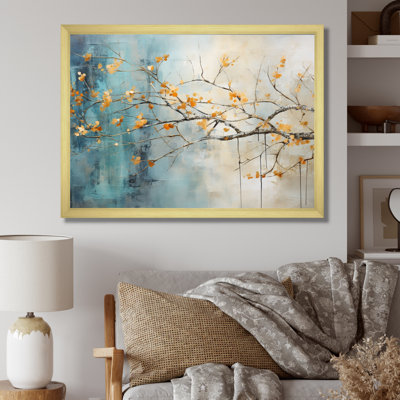 «Orange Teal», impression sur toile