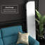 6 Ft. Classic Arch Velvet Room Divider Blue 3 Panel-327438965