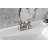 Kingston Brass Manhattan Two-Handle 3-Hole Deck Mount 4" Centerset Bathroom Faucet with Pop-Up Drain-95752697
