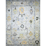 Oushak Collection, Transitional One-of-a-Kind Rectangle 8'9" X 11'9" Hand Knotted Area Rug