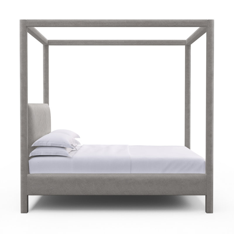 Lafayette Upholstered Standard Storage Bed, Twin, Distressed Leather Silver Streak