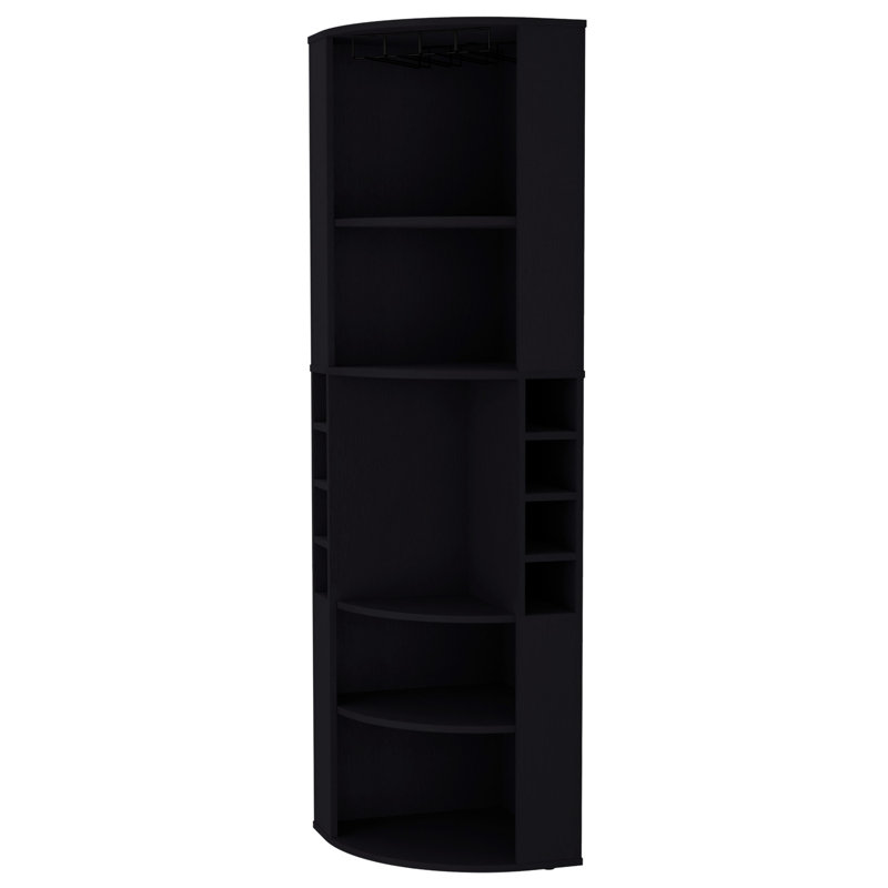 Sneaker Cabinet With Led Strip - Fits 6 Pairs, Wood Construction Storage Holds 1-2 Drawers, Abs+pc Filler, Black