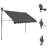 Retractable Awning Charcoal Polyester with PU Coating UV Resistant Weather Resistant Patio Shade-122627771-122627772-122627775