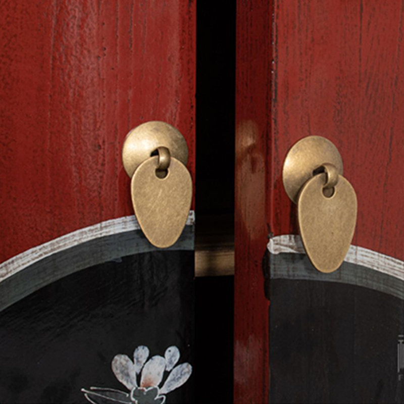 Armoire d'entrée en orme massif